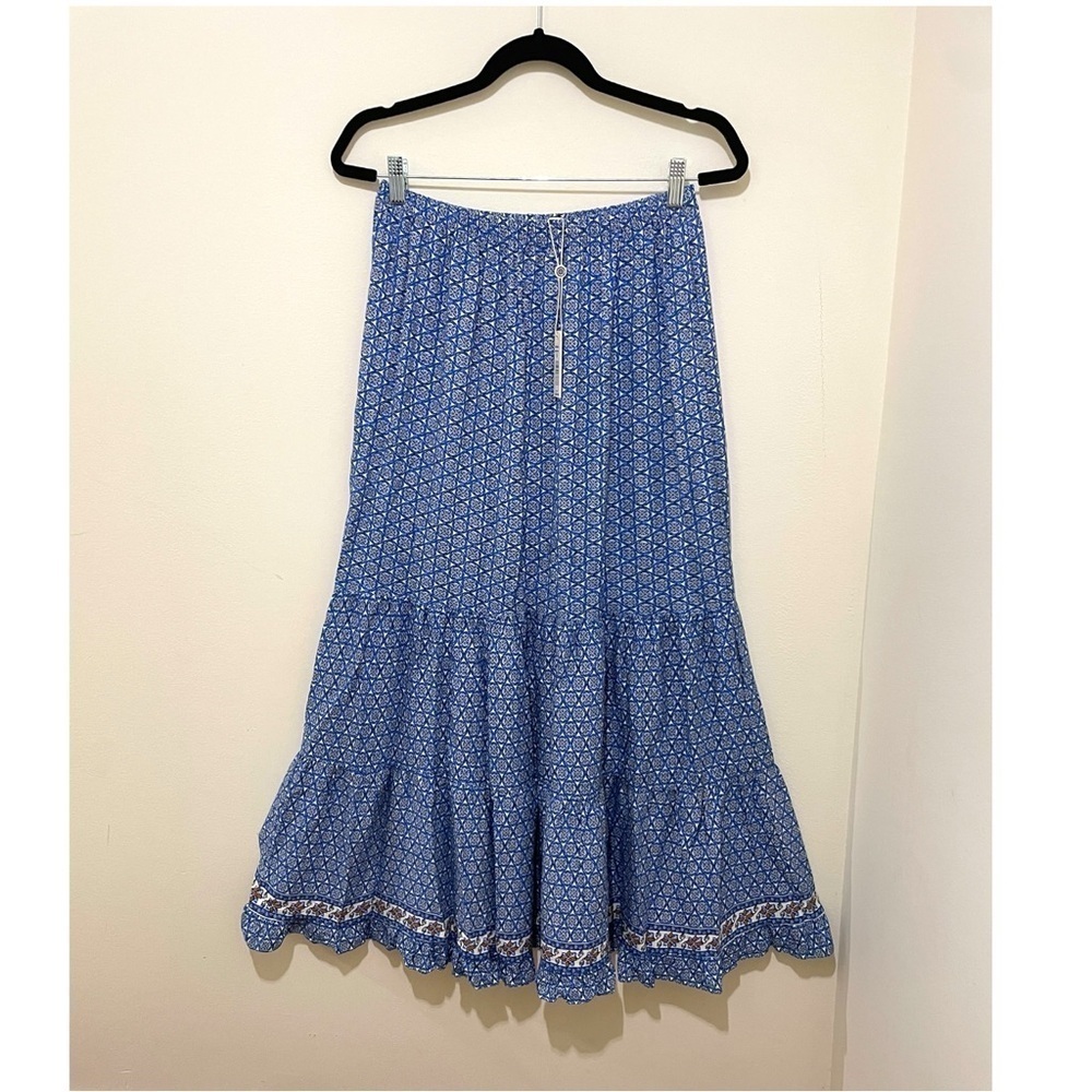 NWT Max Studio London Skirt, Medium $195 Cottagecore Prarie Boho